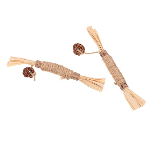 GRIRIW 2 Stücke Katze Silbervine Kau Sticks Katze Gesunde Catnip Sticks Für Katze Kahnen von GRIRIW