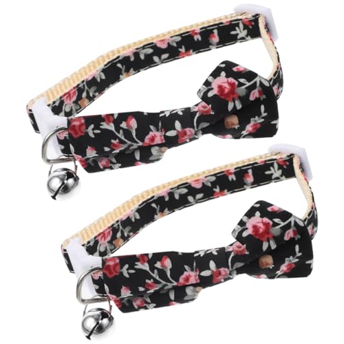 GRIRIW Außendekoration 2St Katzenzubehör dekoratives Hundehalsband Pu-Halskreis entzückendes Katzenhalsband Haustierzubehör tragbar schmücken Halskette Krawatte Polyester-Nylon von GRIRIW