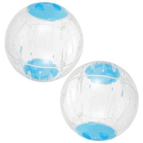 GRIRIW 2er Set Hamster Fitnessball Transparente Laufkugeln Für Zwerghamster Chinchillas Und Meerschweinchen Mit Belüftungsöffnungen Ideal Für Bewegung Und Für Kleintiere von GRIRIW