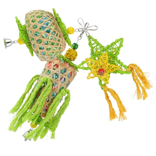 GRIRIW 3 Stücke Papagei Kauen Spielzeug Pet Kau Spielzeug Vogel Nibbling Spielzeug Bird Bite Toys von GRIRIW