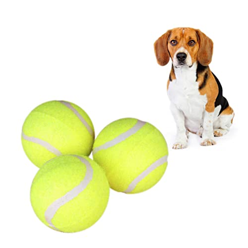 GRIRIW 3er Set Tennisbälle Für Hunde Langlebiges Kauspielzeug Für Hundetraining Und Beschäftigungsspielzeug Für Hunde Ideal Für Das Und Training Von Haustieren von GRIRIW