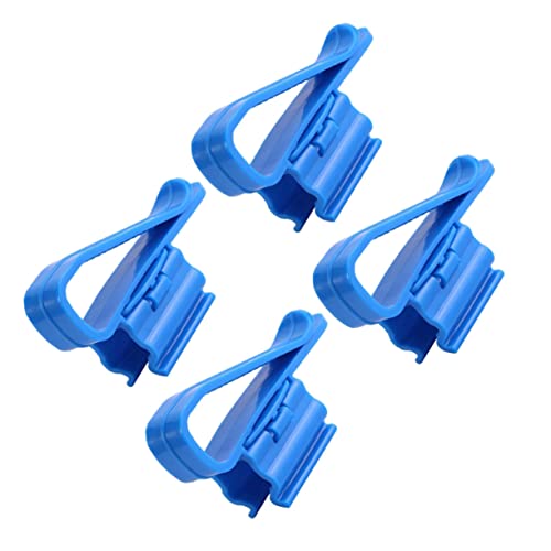 GRIRIW 4 Stück Aquarienfilter Schlauchschelle Schläuche Pfeifenreiniger Aquarium Luftpumpe Wasserklemme wasserwechsel pumpen für Aquarium Wasserclip Filterschlauchhalter für Aquarien Blue von GRIRIW