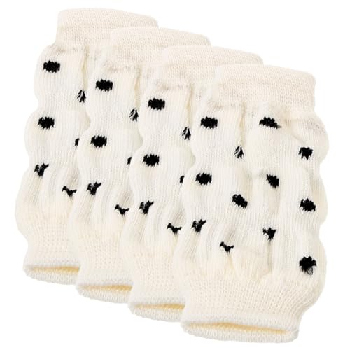 GRIRIW 4 Stück Haustiersocken Hundebeinsocken Haustierbeinsocken Für Hunde Haustierhundebeinabdeckungen Beinstrümpfe Hundebeinwärmer Hundebeinärmel Katzenbeinärmel von GRIRIW