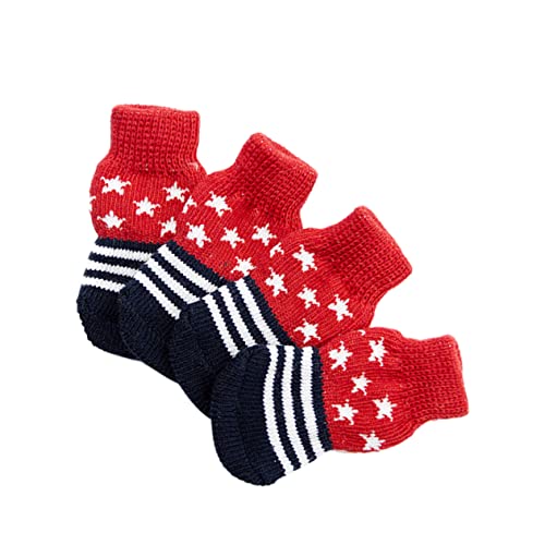 GRIRIW 4 Stück Haustiersocken Individuelle Socken Kegelförmige Warme Socken Für Haustiere Alberne Socken Haustiere Hundeknochen Hausschuhe Socken Für Hunde Warme Haustiersocken von GRIRIW