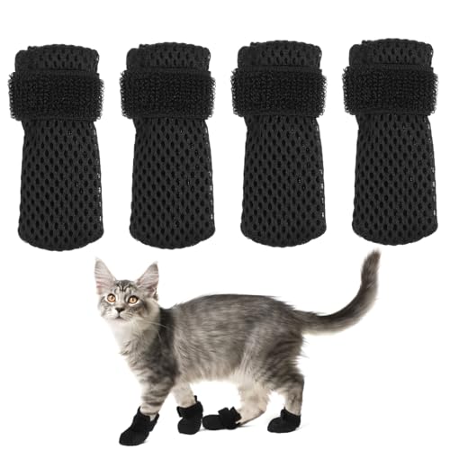 GRIRIW 4 Stück Katzenschuhe Katzentür Katzensocken Aus Rattan Schaukästen Kratzhandschuhe Kratzschutz Stabiles Katzensofa Katzenkratzbrett Thermometerstreifen Zum Aufkleben Für von GRIRIW