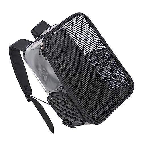 GRIRIW Transparente Haustier Rucksacktasche Für Katzen Und Kleine Hunde Atmungsaktive Tragetasche Mit Verstellbarem Schultergurt Ideal Für Reisen Und Ausflüge von GRIRIW