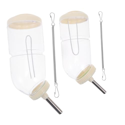 GRIRIW Wasserspender-Set 2er-Pack Auslaufsichere Haustier-trinkflasche Für Kleintiere Einfache Installation Robustes Material von GRIRIW