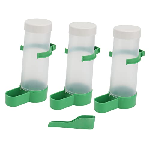 GRIRIW Vogel-wasserspender-Flasche Automatischer Futterspender Futterspender für Haustiere und Wasserspender-Set Vogelkäfig-wasserfutterspender von GRIRIW