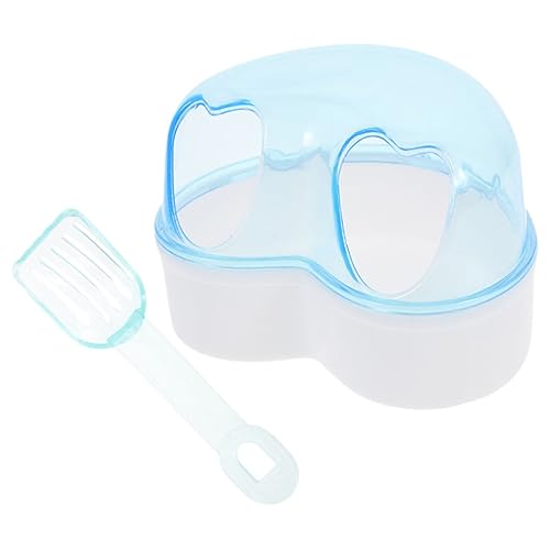 GRIRIW Große Transparente Hamster Sandbad Box Hamster Badezimmer Sandbad Container Mit Zufälliger öffelfarbe Für Kleintiere Ideal Für Hamster Und Andere Nager Zubehör von GRIRIW