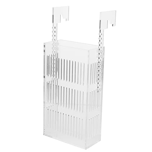 GRIRIW Hängende Isolationsbox Aquariumzubehör Aquarienbox Fischzucht-Brutkasten Aquarienwerkzeug Aufzuchtbox Aquarium Pumpe Kanister Tank Fisch-Isolationsfall Separator Acryl Transparent von GRIRIW