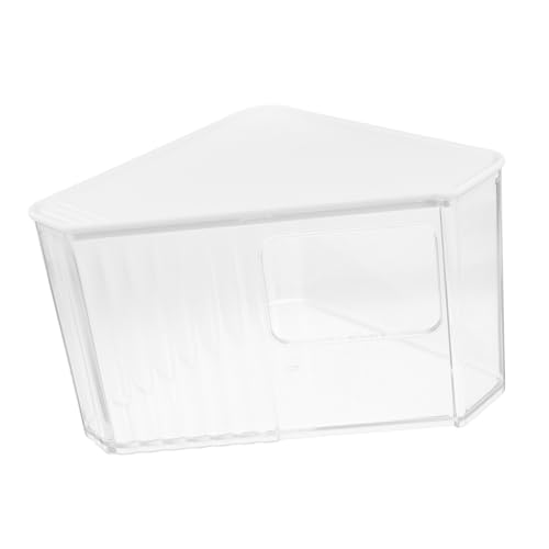 GRIRIW Hamster Badezimmer Toilette Hamster-leckereien Frettchenbadewanne Hamstersandbad Hamsterkäfig Sandbadeplatz Für Hamster Rattenstreu Badeschüssel Für Rennmäuse Abs Transparent von GRIRIW