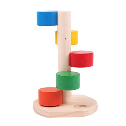 GRIRIW Hamster Kletterleiter Aus Lustiges Für Hamster Kletterspielzeug Für Nager Sichere Holzleiter Für Kleine Haustiere Ideal Zur Der Aktivität Und Zahnpflege von GRIRIW