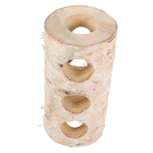 GRIRIW Hamster Tunnel aus Birkensperrholz Versteck für Kleintiere für Hamster Chinchillas Meerschweinchen Handgefertigtes Kauspielzeug mit DREI Öffnungen GRIRIW Hamster Tunnel aus Birkensperrholz Versteck für Kleintiere für Hamster Chinchillas Meerschweinchen Handgefertigtes Kauspielzeug mit DREI Öffnungen von GRIRIW