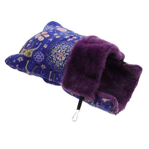 GRIRIW Hamsternest L Rattenkäfig Tier Kaninchenspielzeug Hamsterversteck Hamsterschlafsack Igel Haustierbett Set Hamsterbett Memory Foam Hundebett Meerschweinchenhängematte von GRIRIW