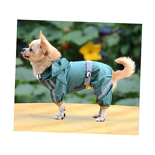 GRIRIW Hunde-Regen-Hoodie Hunde-Regenmantel-Hoodie Katzentoilette aus Silikon hunderegenmantel Regenjacken für Hunde Haustier Poncho Hund Regen Slicker großer Hund Jacke mit Hut schmücken von GRIRIW