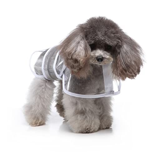 GRIRIW Haustier Regenjacke Mit Kapuze Haustier Hunde Regenmantel Haustier Hunde Reflektierende Regenbekleidung Haustier Hunde Overall Haustier Reflektierender Regenmantel von GRIRIW