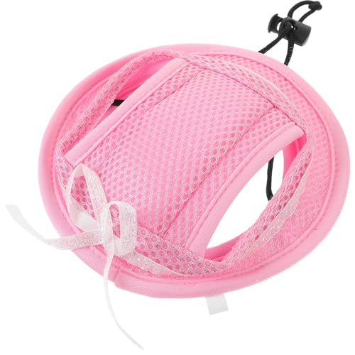 GRIRIW Haustier-baseballmütze - Outdoor-hundemütze Pfotenbalsam Für Hunde Ohren Stopper Sonnenhut Baseballmütze Lässige Baseballmützen Für Hunde Gebell Welpe Nase Abs Netz Rosa von GRIRIW