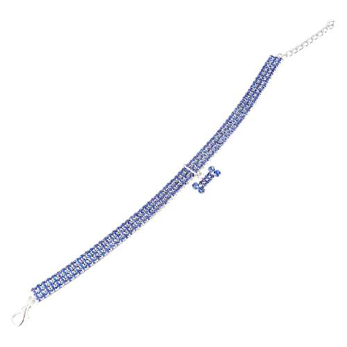 GRIRIW Haustierbedarf Hund Kette Halsband Kragen Kühlbandana Für Hunde Led-hundehalsband Hundekegelhalsband Air-Tagged-Halter Für Hundehalsband Hund Welpe Blue von GRIRIW