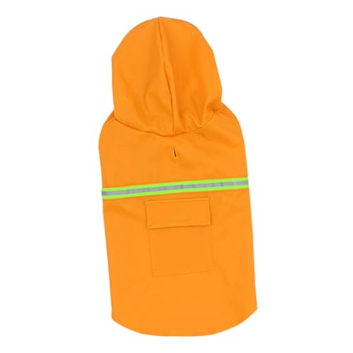 GRIRIW Hund Regenmantel Hund Umhang Regenmantel für Hunde Chihuahua-Zubehör Haustierzubehör Hunde-regencape hunderegencape atmungsaktiver Regenmantel Hündchen Regenmantel Nylon Orange von GRIRIW