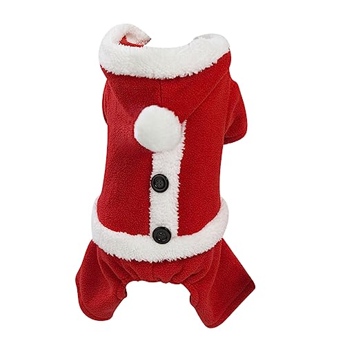 GRIRIW Hundekleidung Weihnachtshundekostüm Haustierkleidung Weihnachtshundepullover Wintermäntel Für Haustiere Weihnachten Hund Winterkleidung Haustier Santa Tuch Weihnachtswelpe Vlies von GRIRIW