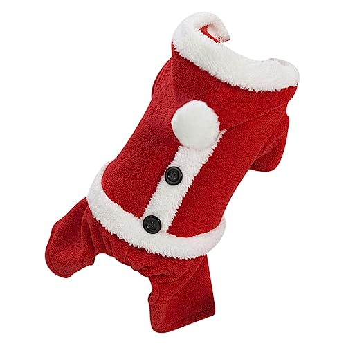 GRIRIW Hundekleidung weihnachtskleidung weihnachtskleif hundekleider Dog Raincoat Hunde Kleidung Warmer Hundepullover Urlaub Welpenkostüm Winterkleidung für Hunde Haustierkleidung Vlies von GRIRIW