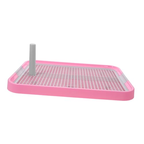 GRIRIW Hundeklo Für Hunde Plastik Haustier Toilette Mit Anti Rutsch Funktion Indoor Hunde Toilette Pink Ideal Für Welpen Und Katzen Haustier Toilette Mit von GRIRIW