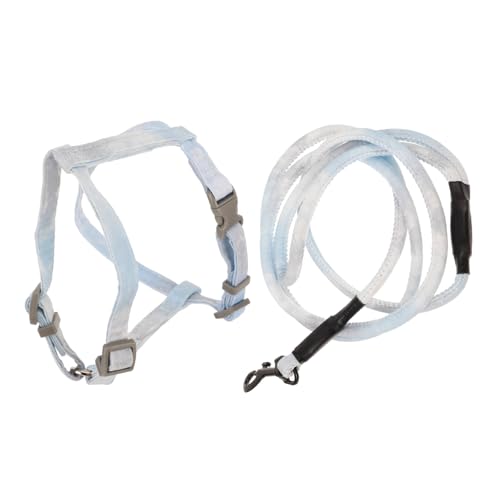 GRIRIW Katze Geschirr Mit Leine Verstellbares Kätzchen Harness Set Ausbruchsicheres Haustiergeschirr Für Katzen Süßer Bow Knot Design von GRIRIW