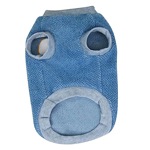 GRIRIW Kleidung Für Haustierhunde Outdoor-Bekleidung Tragbare Welpenkleidung Hundebekleidung Lustige Hundekostüme Hundezubehör Hundekostüm Für Den Täglichen Gebrauch Frettchen-vlies Blue von GRIRIW