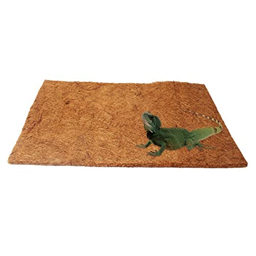 GRIRIW Kokosfaser Reptilien Matte Atmungsaktive Terrarium Bettwäsche Für Schildkröten Und Echsen Hochwertiger Reptilienbedarf Aus Natürlichem Material von GRIRIW