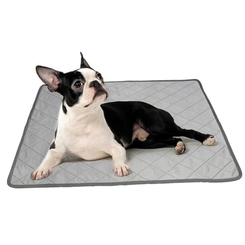 GRIRIW Kühlmatte Für Hunde Multifunktionale rutschfeste Sommerdecke Waschbare Pet Sleeping Cushion Größe L Für Drinnen Und Draußen Ideal Als Hundekissen Und Urinunterlage von GRIRIW