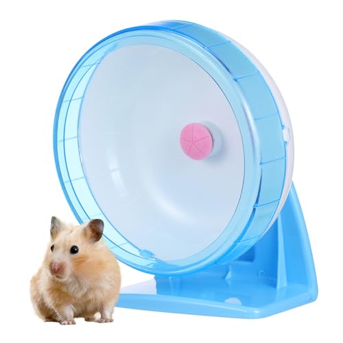 GRIRIW Leises Hamster-Laufrad 16 cm blau Laufrad für Haustiere Hamster- Chinchilla-Rad Laufrad für Haustiere von GRIRIW