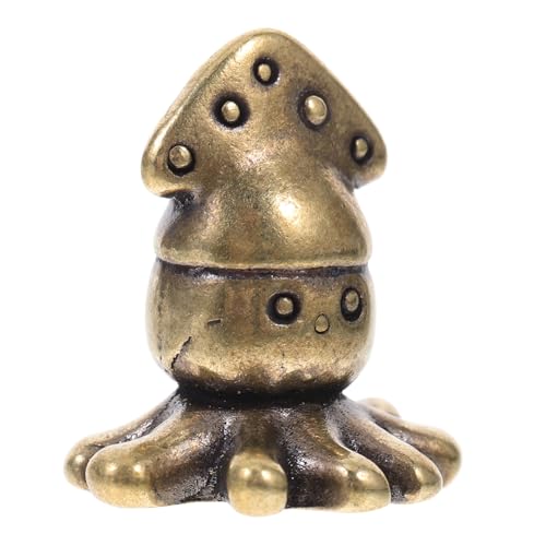 GRIRIW Messingverzierungen Tierfigur Aus Messing Tierische Messingdekoration Gartenskulpturen Messingfigur Dekorationen Aquarium Statuendekor Aus Messing Aquarium- Golden von GRIRIW