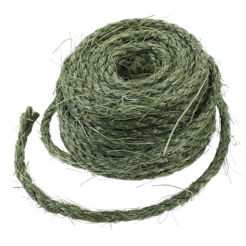 GRIRIW Natürliches Sisal Seil Für Katzenkratzbäume 6mm x 10m Strapazierfähige Hanfseil Für DIY Reparaturen Und Kratzbrett Zubehör Ideal Für Katzenliebhaber Und Tägliche Nutzung von GRIRIW