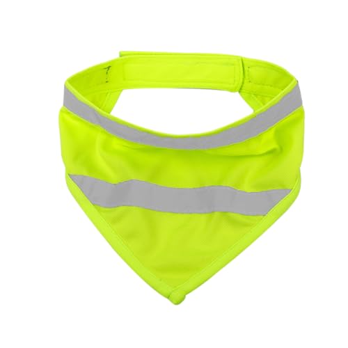 GRIRIW Hunde Halstücher Hunde Reflektor Reflektierendes Hundehalsband Aus Polyester Hochsichtbares Leuchtendes Hundetuch Für Nächtliche Sicherheitsbandana Für Hunde Fluoreszierendem Ideal Für von GRIRIW