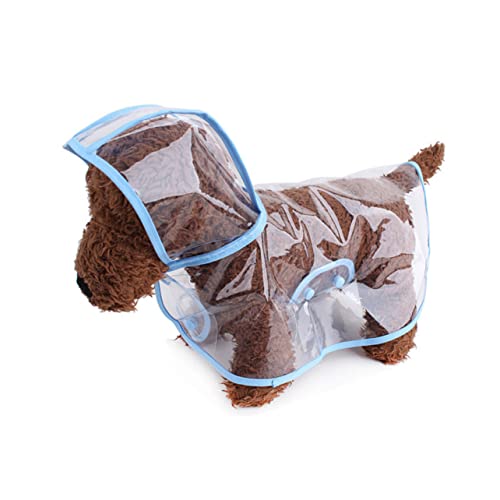 GRIRIW wasserdichte Hunderegenmäntel für Hunde/Katzen Haustier-Regenbekleidung Blau XS Größe Stilvoller Regenponcho von GRIRIW