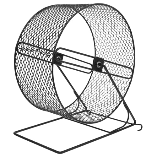 GRIRIW Stilles Hamsterrad Für Gesunde Nagetiere Leises Laufspielzeug Für Hamster Rennmäuse Und Degus Inklusive Stabiler Metallhalterung Ideal Für Aktives Und Krallenpflege von GRIRIW