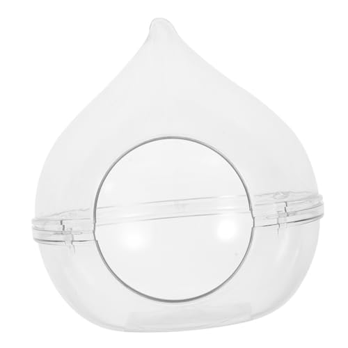 GRIRIW Hamster Sand Badewanne Kleintier Transparent Chinchilla Toiletten Badewanne Für Hamster Und Zwerghamster Staubdichtes Badewannen Design Für Das Ideale Badeerlebnis von GRIRIW