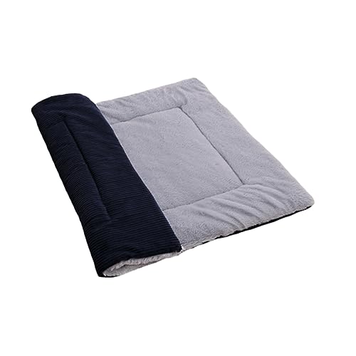 GRIRIW Wärmende Katzenmatte Dicke Pet Sleeping Pads Dunkelblau Reversible Haustiermatte Für Katzen Idealer Schlafplatz Für Die Kalte Jahreszeit Kuschelige Pet Mats von GRIRIW