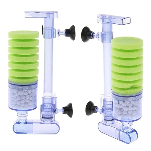 GRIRIW Wandmontierter Aquariumfilter Mit Pneumatischem Biochemiefiltersystem XY 2881 Hochleistungswasserbiofilter Für Aquarien Effizienter Luftheberfilter Für Klares Wasser Ideal von GRIRIW