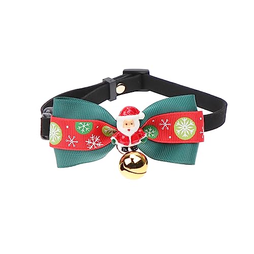 GRIRIW Weihnachtliches Haustierhalsband Mit Schleife Und Glocke Kreatives Einfaches Design Für Und Hunde Verstellbares Für Festliche Anlässe Größe von GRIRIW