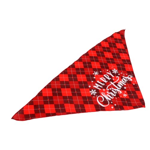 GRIRIW Welpen Bandana Hunde Dreieckstuch Weihnachts Haustier Bandana Welpen Bandana Halsband Aus Polyester von GRIRIW