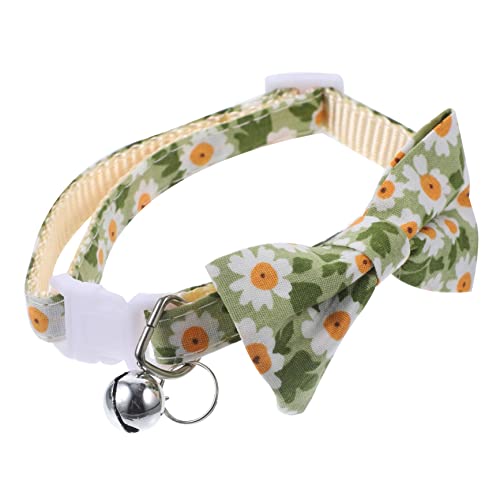 GRIRIW Welpenhalsband Katzenhalsbänder Cartoon-Hundehalsband Katzenhalsband mit Fliege Kätzchen-Kragen Haustier Katze Zubehör kleine Sonnenblume Krawatte schmücken Polyester-Nylon von GRIRIW