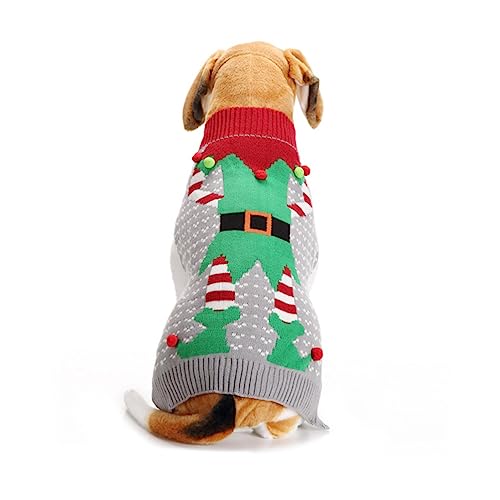 GRIRIW weihnachtliche Kleidung kleine hundekleidung Weihnachts-Hundepullover Weihnachten kostü Weihnachten Kleidung Weihnachtspullover großer Hundepullover Partyzubehör von GRIRIW