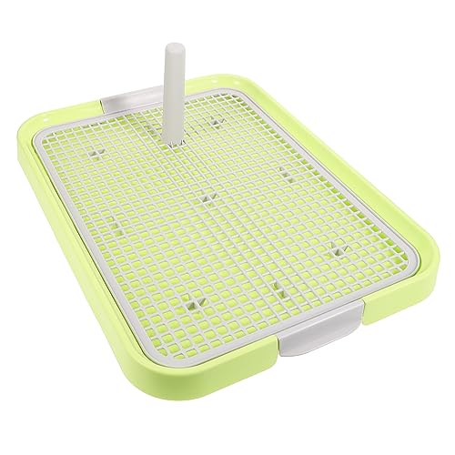 Haustiertoilette pet Supplies pet Bowl Dog Accessories hundeschale hundezubehör WC-Ablage Mesh-Hundetoilette Welpentoilettenzug Töpfchen Hundepipi-Zug-Toilette Plastik Light Green GRIRIW von GRIRIW