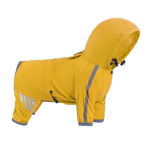 Haustier Regenmäntel wasserdichte Hunde Regenmäntel Outdoor Aktivität Hunde Regenjacken kleine und mittelgroße Welpen reflektierende winddichte Kleidung von GRONGU