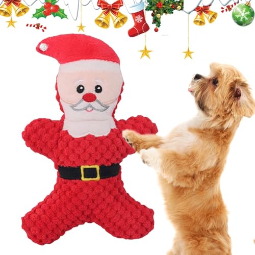 GTFYUDGH 11x17cm Ausgestopftes Weihnachts-Hundespielzeug - Hundespielzeug Rentiere Weihnachten, Hunde Gefüllte Weihnachts Spielzeuge, Weihnachten Plüsch Hundespielzeug, Quietschendes Rentiere von GTFYUDGH