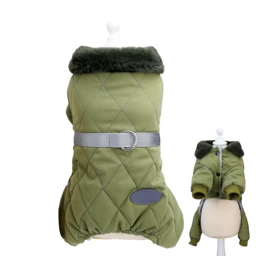 GTFYUDGH Gepolsterte Weste Hundejacke, Hundeweste Fleecejacke - Warme Kleidung für kaltes Wetter für Welpen - Hunde-Fleecejacke, Weste, Hunde-Schneejacke, Kleidung für Chihuahua, Yorkies, Malteser von GTFYUDGH