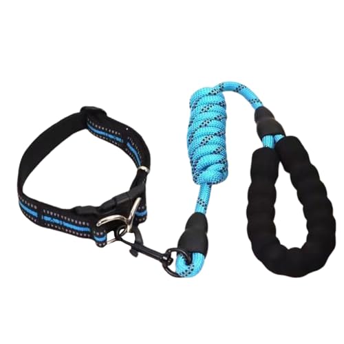 GTFYUDGH Hundehalsband für mittelgroße Hunde, Welpenhalsband und Seil-Set,Verstellbares Hundehalsband | Pet Supplies Weiche Haustierhalsbänder, geeignet für große, mittlere und kleine Hunderassen von GTFYUDGH