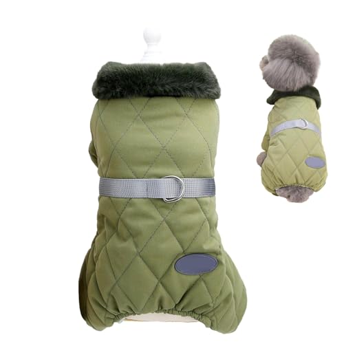 GTFYUDGH Hundeweste Fleecejacke, warme Hundejacke,Warme Kleidung für kaltes Wetter für Welpen - Winddichter Hunde-Wintermantel, gepolsterte Hundeweste für Chihuahua, Hund, Welpe, Haustier von GTFYUDGH