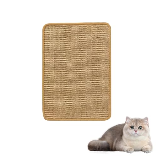 2-In-1-Sisalbett Und Brett Zum Kratzen,Sisal Kratzbrett,Kratzpappe Für Katzen Kratzbrett Für Katzen Aus Sisal,Kratzmatte Katze Spielzeug,Natürliche Katzenkratzbretter Sisal Kratzteppich (Ersatz-Klein) von GUAHKUN